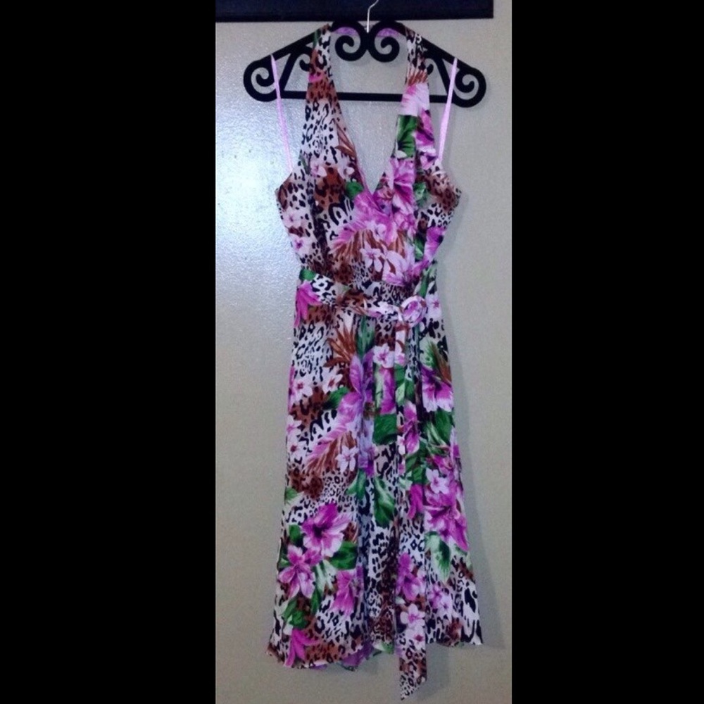 Wrap Halter Dress